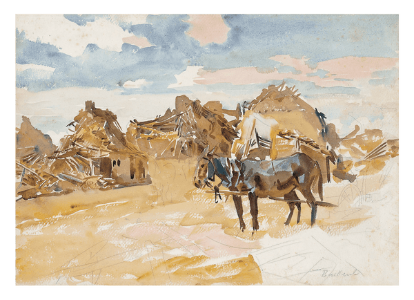 John Singer Sargent - Maultiere und Ruinen