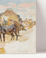 After Hover: John Singer Sargent - Maultiere und Ruinen