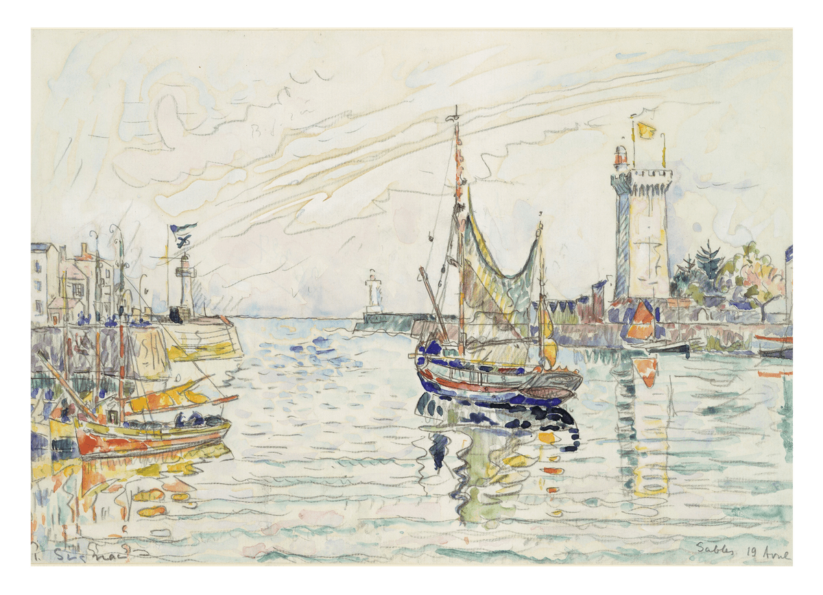 Paul Signac - Ansicht von Les Sables d'Olonne