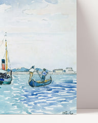 After Hover: Henri-Edmond-Kreuz - Marine Szene (Boote in der Nähe von Venedig)