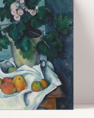 After Hover: Paul Cézanne - Stillleben mit Äpfeln und einem Topf Primeln