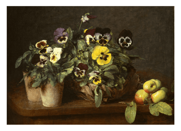 Henri Fantin-Latour - Stillleben mit Stiefmütterchen