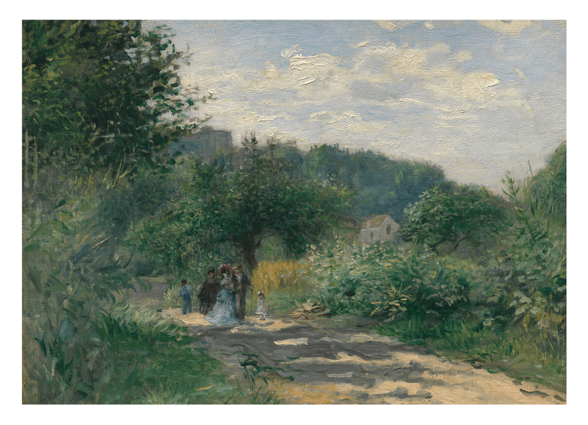 Auguste Renoir - Eine Straße in Louveciennes