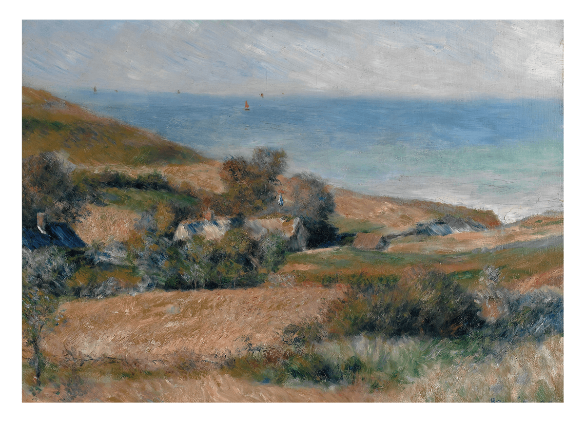 Auguste Renoir - Ansicht der Seeküste nahe Wargemont in Normandie
