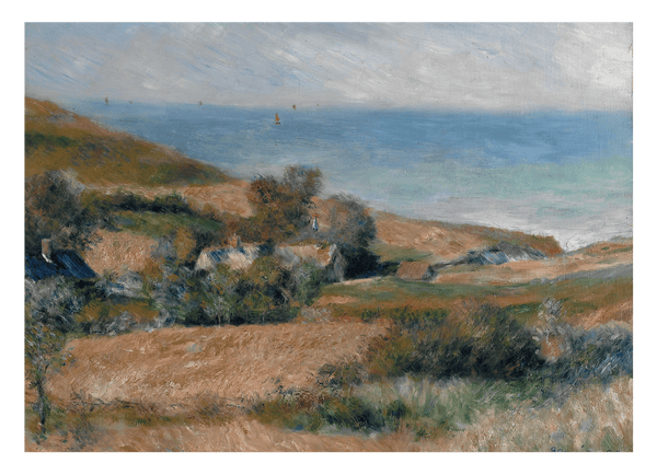 Auguste Renoir - Ansicht der Seeküste nahe Wargemont in Normandie