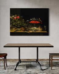 After Hover: Französischer Maler - Stillleben mit Erdbeeren