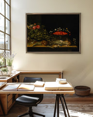 After Hover: Französischer Maler - Stillleben mit Erdbeeren