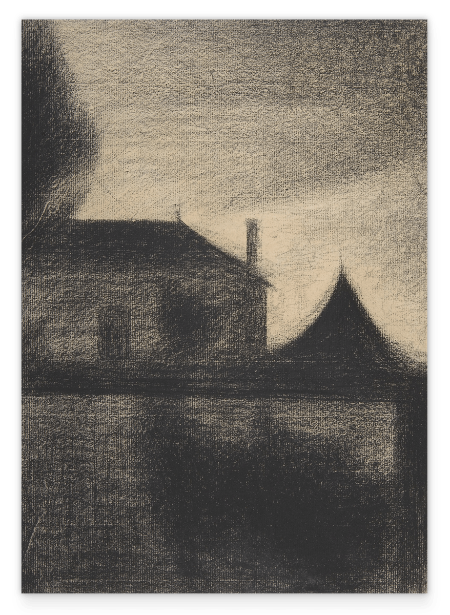 Georges Seurat - Haus in der Dämmerung (La Cité)