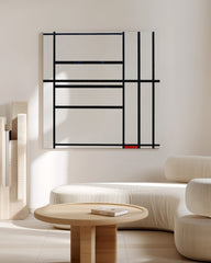 After Hover: Piet Mondrian - Komposition Nr. 1 mit Grau und Rot 1938 / Komposition mit Rot 1939