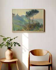 After Hover: Claude Monet - Die Kirche von Varengeville, untergehende Sonne