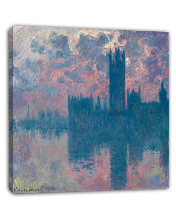 Claude Monet - Das Parlament, Sonnenuntergang (Die Häuser des Parlaments, bei Sonnenuntergang)
