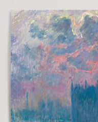After Hover: Claude Monet - Das Parlament, Sonnenuntergang (Die Häuser des Parlaments, bei Sonnenuntergang)