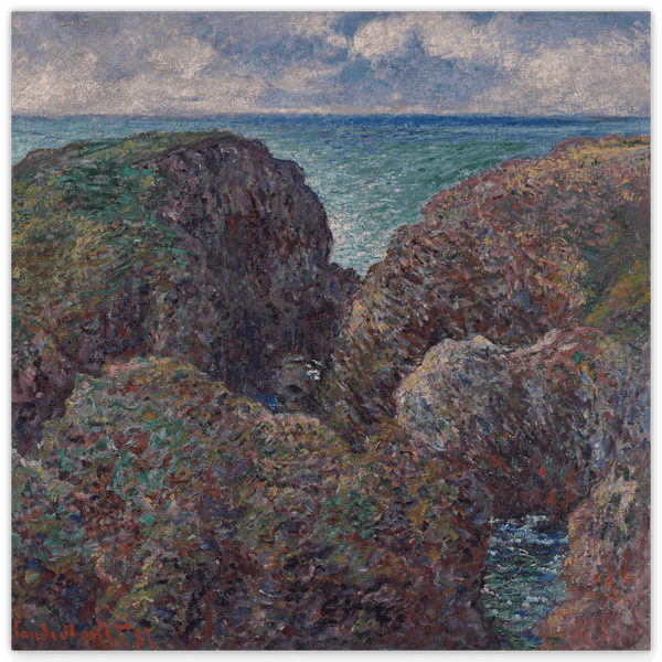 Claude Monet - Block von Felsen in Port Goulphar