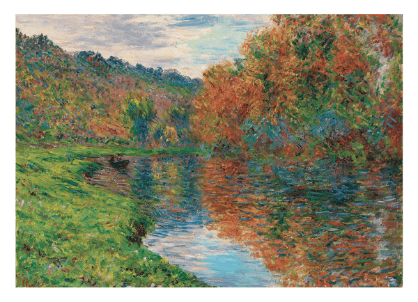 Claude Monet - Der Arm von Jeufosse, Herbst