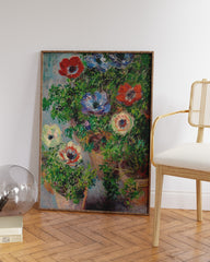 After Hover: Claude Monet - Anemonen im Topf