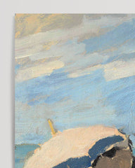 After Hover: Claude Monet - Camille sitzt am Strand von Trouville