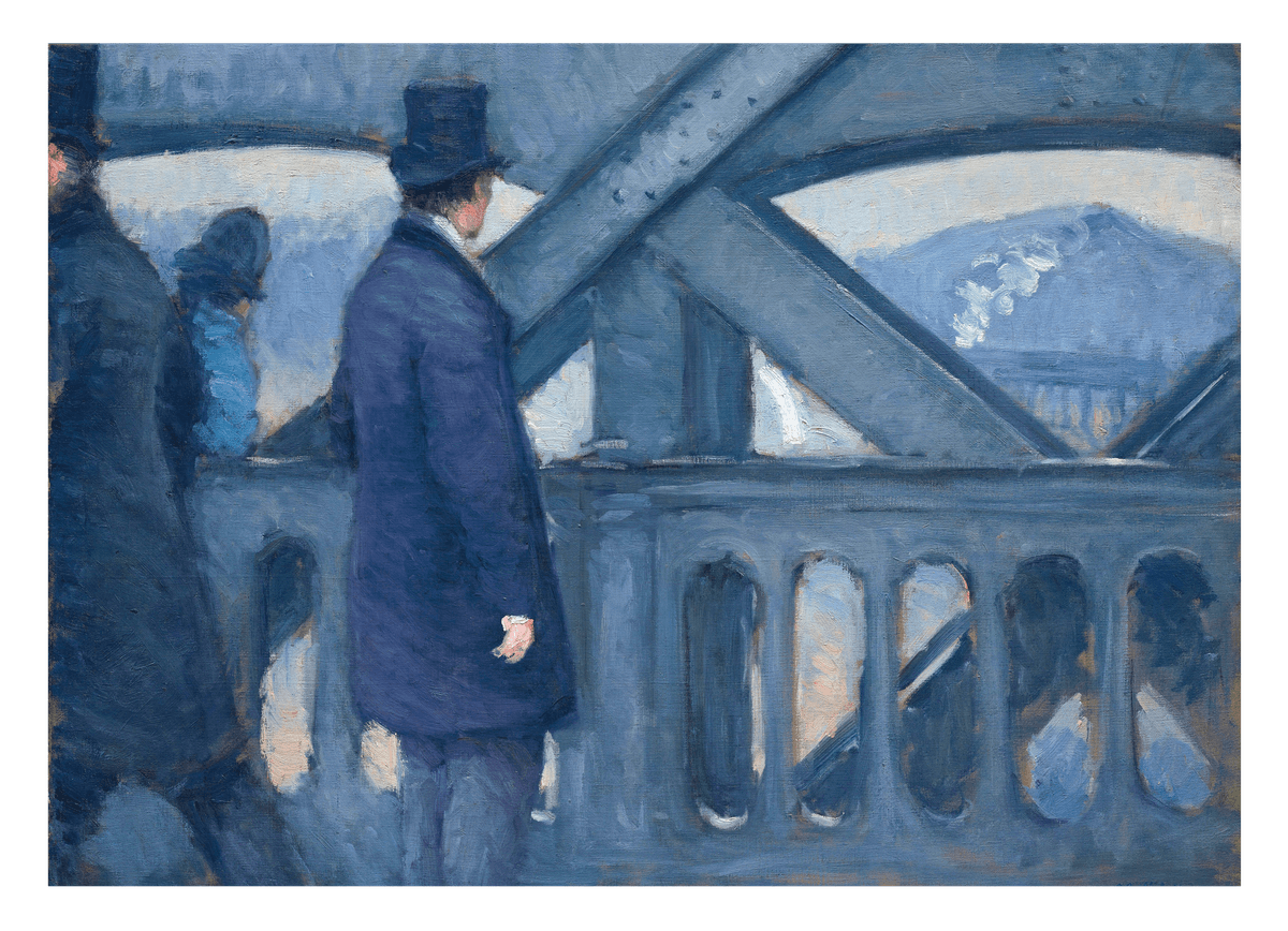 Gustave Caillebotte - Die Brücke von Europa, Skizze