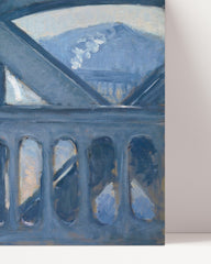 After Hover: Gustave Caillebotte - Die Brücke von Europa, Skizze