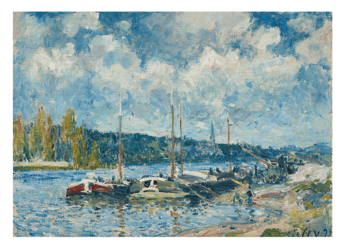 Alfred Sisley - Die Seine bei Bougival