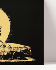 After Hover: Amerika USA, Street-Art Banksy - Moderner Kunstdruck - Perfekt als Geschenk, Wohnzimmer, Inneneinrichtung Deko