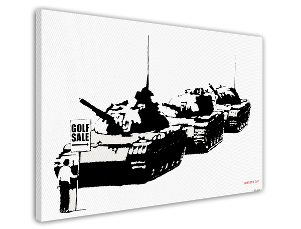 Banksy Friedensbewegung Peace - Modern Street-Art - Moderner Kunstdruck Klein bis Groß XXL - Geschenk Wohnzimmer