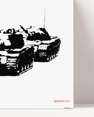 After Hover: Banksy Friedensbewegung Peace - Modern Street-Art - Moderner Kunstdruck Klein bis Groß XXL - Geschenk Wohnzimmer