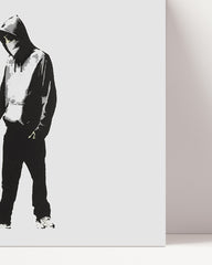 After Hover: Banksy Keith Haring - Bellender Hund, Pop-Art Modern Street-Art, Kunstdruck Klein bis Groß XXL - Wohnzimmer, Schlafzimmer