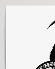 After Hover: Banksy Lebenszeit - Uhr als Vergänglichkeit - Moderner Kunstdruck Wanddekoration, Klein bis Groß XXL