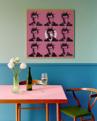 After Hover: Banksy Punk - Andy Warhol Pop-Art Modern Street-Art - Moderner Kunstdruck Klein bis Groß XXL - Geschenk Wohnzimmer, Schlafzimmer