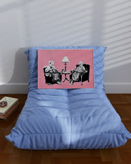 After Hover: Banksy Punk Oma - Graffiti Modern Street-Art Marketing - Moderner Kunstdruck Klein bis Groß XXL