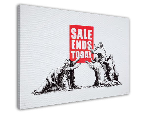 Banksy Sale - Bunt Pop-Art Modern Street-Art - Moderner Kunstdruck Klein bis Groß XXL - Geschenk Wohnzimmer, Schlafzimmer