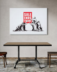 After Hover: Banksy Sale - Bunt Pop-Art Modern Street-Art - Moderner Kunstdruck Klein bis Groß XXL - Geschenk Wohnzimmer, Schlafzimmer