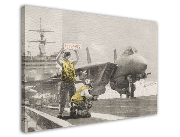 Banksy Street-Art - Moderner Kunstdruck als Wanddekoration, Klein bis Groß XXL - Perfekte als Geschenk oder Wohnzimmer, Schlafzimmer, Küche - Inneneinrichtung Deko