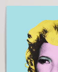 After Hover: Pop-Art Kate Moss meets Marilyn Monroe - Banksy Inspiriert von Andy Warhol, Street-Art - Moderner Kunstdruck Canvas