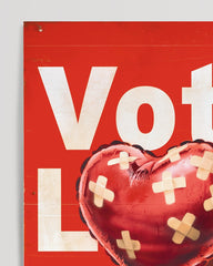 After Hover: Wählen für Liebe - Brexit Referendum EU - Herz Street-Art Banksy - Moderner Kunstdruck - Perfekte als Geschenk, Wohnzimmer