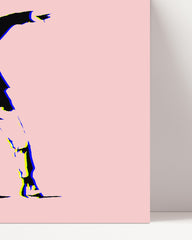 After Hover: Banksy Mann wirft Blumen Activism - Modern Street-Art - Moderner Kunstdruck Klein bis Groß XXL - Geschenk Wohnzimmer, Schlafzimmer