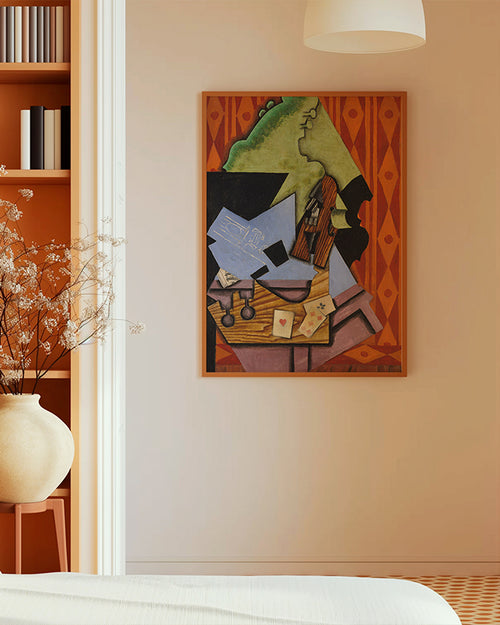 Juan Gris-violine-spielkarten-kunstdruck