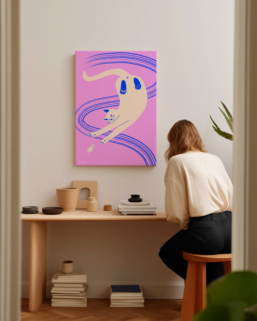 Katzen-Leinwandbilder-Katz-und-Maus