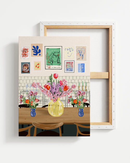 Leinwandbild Fruhling Blumenstrauss