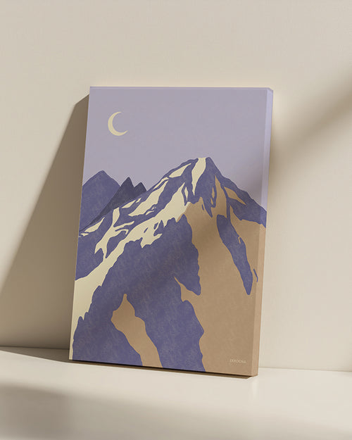 Leinwandbild Winter-Berggipfel-kaufen