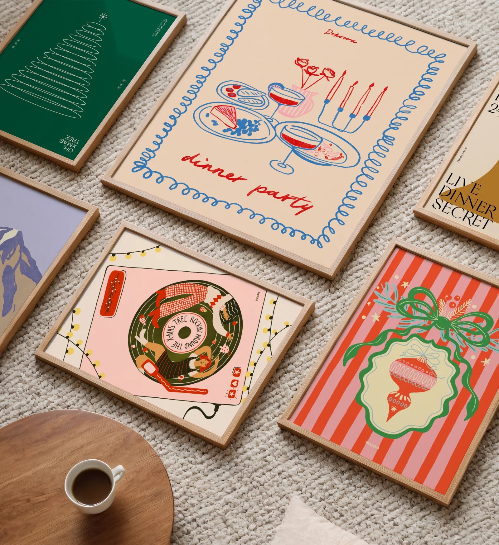 A modern look to your room, with dekoora's framing posters