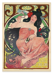 Alfons Mucha - Bohemian woman with black hair
