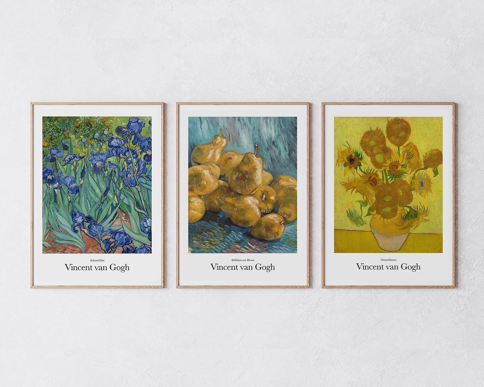 Set aus 3 Postern: Vincent van Gogh Stillleben