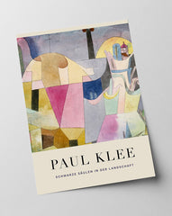 Paul Klee - Museum-Poster Schwarze Säulen in der Landschaft