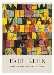 Paul Klee - Museum-Poster Einst dem Grau der Nacht enttaucht