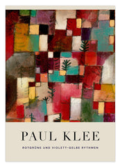 Paul Klee - Museum-Poster Rotgrüne und violett-gelbe Rhythmen