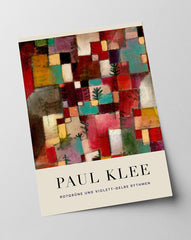 Paul Klee - Museum-Poster Rotgrüne und violett-gelbe Rhythmen