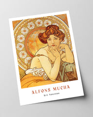 Alfons Mucha - Museum-Poster Sitzende Frau I - Art déco