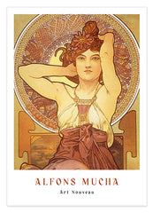Alfons Mucha - Museum-Poster Sitzende Frau II - Art déco