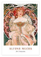 Alfons Mucha - Museum-Poster Sitzende Frau - Paris
